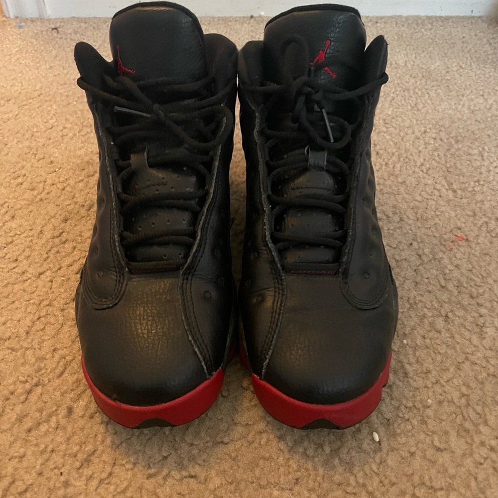 Jordan Black and Red Sneakers